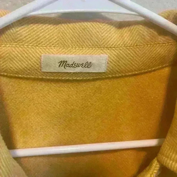 Madewell Brushed Herringbone Knit Shirt Jacket Size M - Picture 7 of 11